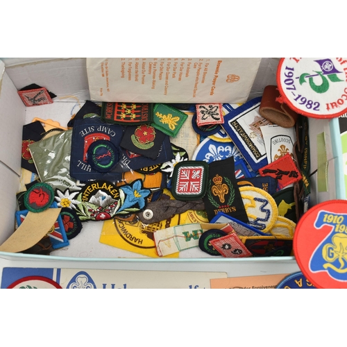 60 - A SELECTION OF MAINLY GIRL GUIDE AND SCOUT PATCH BADGES, to include Happiness is being a guide, Join... 