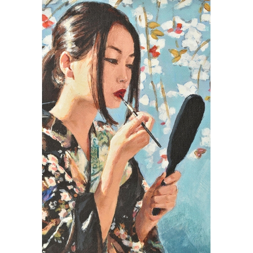 308 - FABIAN PEREZ (ARGENTINA 1967) 'GEISHA WITH FLOWERS II',  a signed limited edition print, 51/95 with ... 