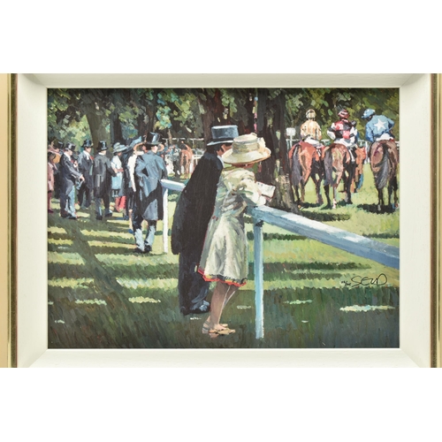 314 - SHERREE VALENTINE DAINES (BRITISH 1959) 'ON PARADE', a signed limited edition print on board depicti... 