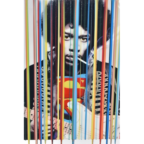 324 - SRINJOY GANGOPADHYAY (INDIA 1986) 'GLAMOUR JIMI', a stylised portrait of the rock legend with a Supe... 