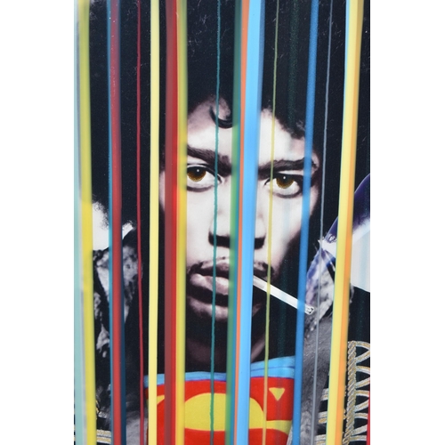 324 - SRINJOY GANGOPADHYAY (INDIA 1986) 'GLAMOUR JIMI', a stylised portrait of the rock legend with a Supe... 