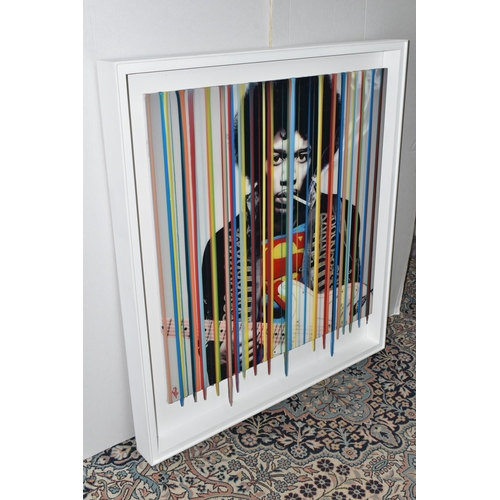 324 - SRINJOY GANGOPADHYAY (INDIA 1986) 'GLAMOUR JIMI', a stylised portrait of the rock legend with a Supe... 