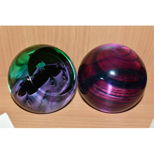 331 - EIGHT CAITHNESS GLASS PAPERWEIGHTS, five are limited editions, comprising 'Flower of Scotland', unli... 