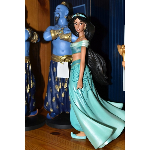 379 - FOUR BOXED ENESCO DISNEY 'ALADDIN' FIGURES, comprising two x Disney Showcase 'Genie Figurine' no 600... 