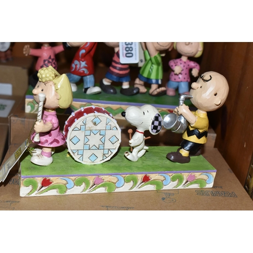 380 - TWO BOXED ENESCO 'PEANUTS' FIGURE GROUPS, designed by Jim Shore, comprising 'A Playful Parade' no 60... 