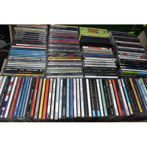 409 - FIVE BOXES OF DVDS AND CDS, over one hundred and eighty DVDs to include Buffy The Vampire, TinTin, S... 