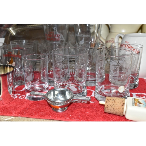 401 - BREWERIANA: A LARGE COLLECTION OF THE FAMOUS GROUSE 'FINEST SCOTCH WHISKY' GLASSES, JUGS AND ASHTRAY... 