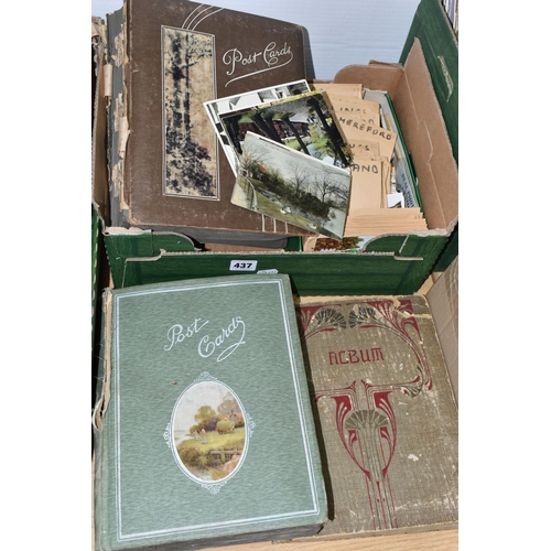 437 - A BOX OF POSTCARDS, containing a superb collection of several hundred early 20th century postcards i... 