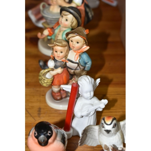 452 - A GROUP OF GOEBEL FIGURES, comprising a 'Dragon 1805' figure height 21.5cm (personalisation to base)... 