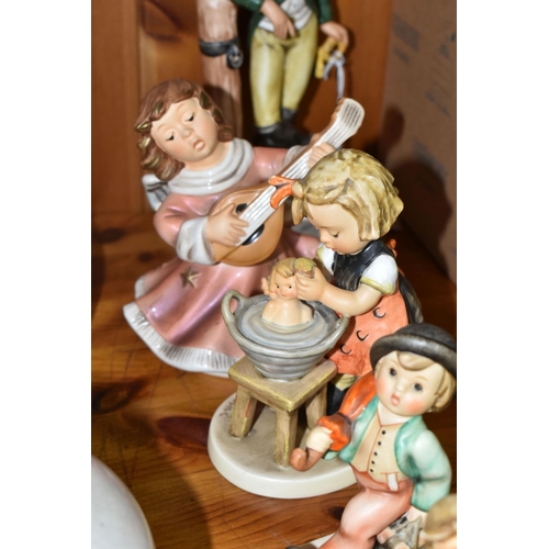 452 - A GROUP OF GOEBEL FIGURES, comprising a 'Dragon 1805' figure height 21.5cm (personalisation to base)... 