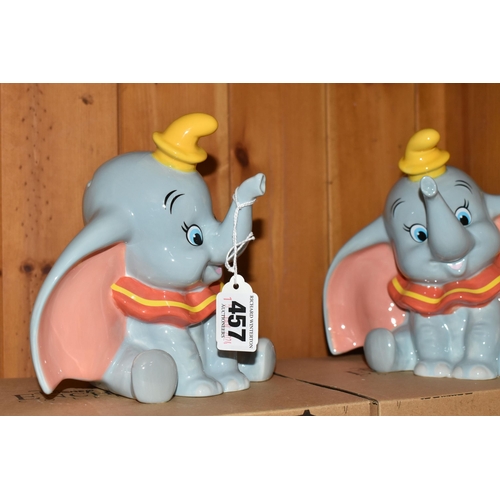 457 - A GROUP OF BOXED ENESCO DUMBO PLAQUES AND MONEY BANKS, from Disney Enchanting Collection, comprising... 