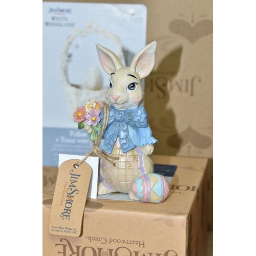 461 - A GROUP OF BOXED ENESCO JIM SHORE EASTER FIGURES, comprising Grey Rabbit Garden Statue no 6001601, F... 