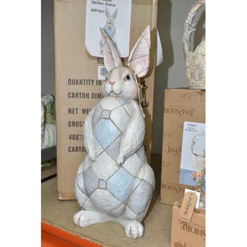 461 - A GROUP OF BOXED ENESCO JIM SHORE EASTER FIGURES, comprising Grey Rabbit Garden Statue no 6001601, F... 