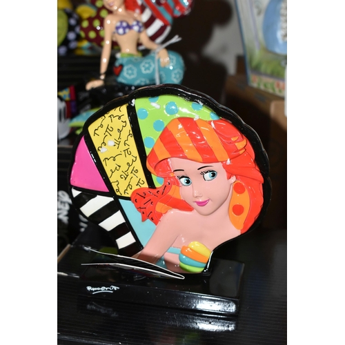 476 - FOUR BOXED ENESCO DISNEY BRITTO 'THE LITTLE MERMAID' FIGURES, comprising Ariel no 6009052, Ursula no... 