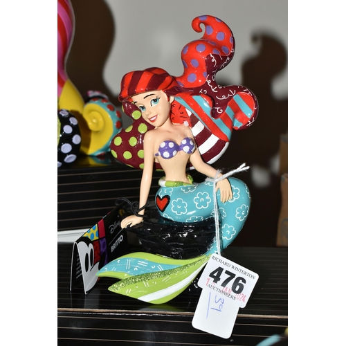 476 - FOUR BOXED ENESCO DISNEY BRITTO 'THE LITTLE MERMAID' FIGURES, comprising Ariel no 6009052, Ursula no... 