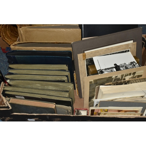 502 - ONE BOX OF EPHEMERA to include a large collection of superb photographs taken in Great Britain and E... 