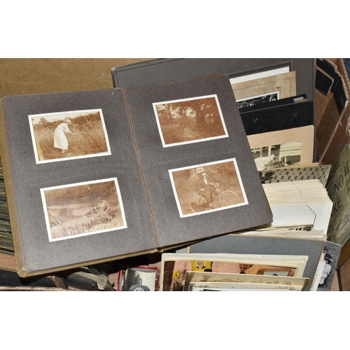 502 - ONE BOX OF EPHEMERA to include a large collection of superb photographs taken in Great Britain and E... 