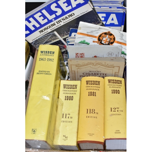 510 - ONE BOX OF SPORTING EPHEMERA comprising a collection of Chelsea Football Programmes from the 1960's ... 