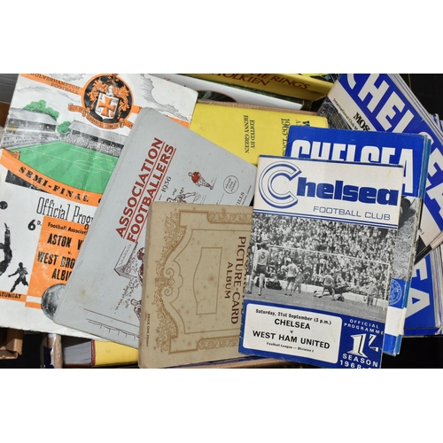 510 - ONE BOX OF SPORTING EPHEMERA comprising a collection of Chelsea Football Programmes from the 1960's ... 