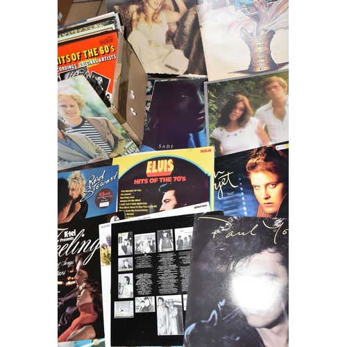 543 - ONE BOX OF L.P RECORDS, thirty one records to include artists Phil Collins, 10cc, Stevie Nicks, Wing... 