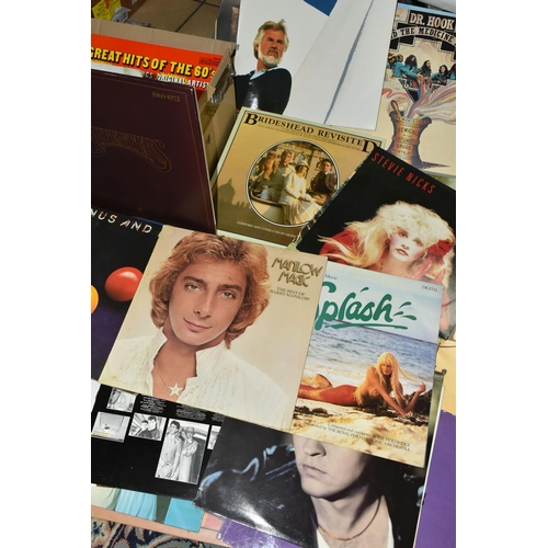 543 - ONE BOX OF L.P RECORDS, thirty one records to include artists Phil Collins, 10cc, Stevie Nicks, Wing... 