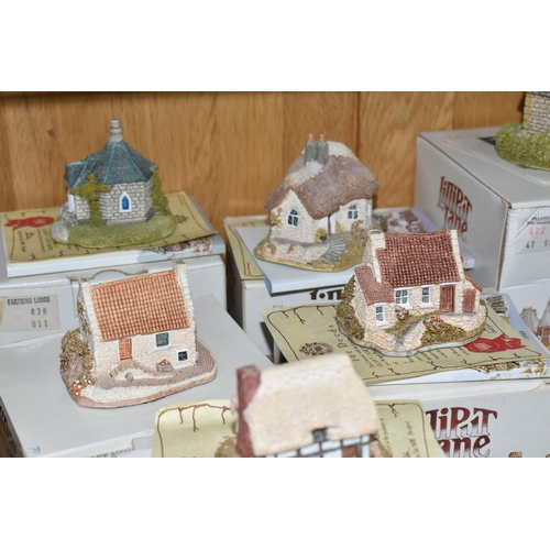 552 - TWELVE LILLIPUT LANE SCULPTURES, mostly boxed with deeds, comprising three from the North, Micklegat... 