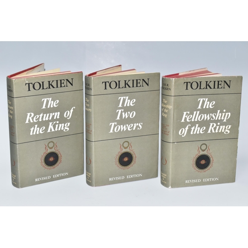 555 - TOLKIEN; J.R.R. The Lord Of The Rings in three volumes, Revised Editions, The Fellowship Of The Ring... 