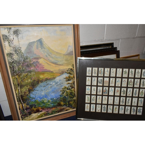 562 - A QUANTITY OF PAINTINGS AND PRINTS, to include a J. Ritchie Gray 'Torriden Hills' oil on board lands... 