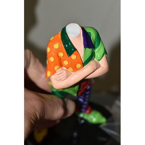 478 - FOUR BOXED ENESCO DISNEY BRITTO FIGURES, comprising Eeyore no 4050481, Peter Pan no 4056846 (head br... 