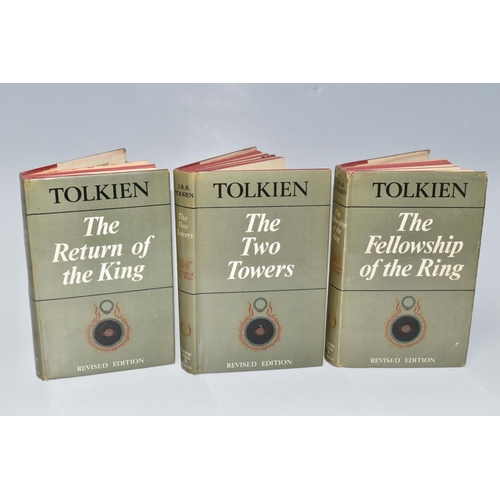 608 - TOLKIEN; J.R.R. The Lord Of The Rings in three volumes, Revised Editions, The Fellowship Of The Ring... 