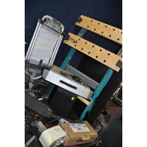 1051 - A LARGE COLLECTION OF TOOLS AND ELECTRICALS including a Record pipe cutter, a Karcher Patio Head and... 