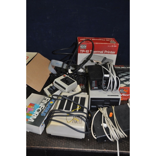 1065 - A TRAY CONTAINING ELECTRICAL EQUIPMENT AND TOOLS including a Uni-T UT801 bench top multimeter, Radio... 