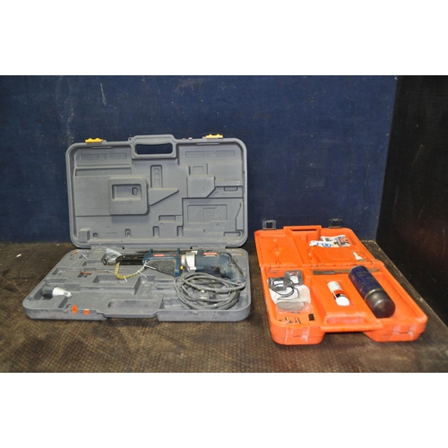 1078 - A CASED RYOBI ESD-6040V 240V ELECTRIC SCREWDRIVER (PAT pass and working) and a Plasplode Impulse cle... 