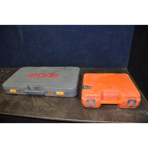 1078 - A CASED RYOBI ESD-6040V 240V ELECTRIC SCREWDRIVER (PAT pass and working) and a Plasplode Impulse cle... 