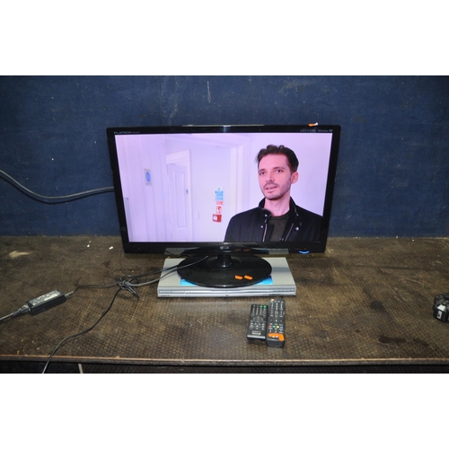 1079 - A LG FLATRON M2780M 27in TV with remote and a Sony DVD player with remote (both PAT pass and working... 