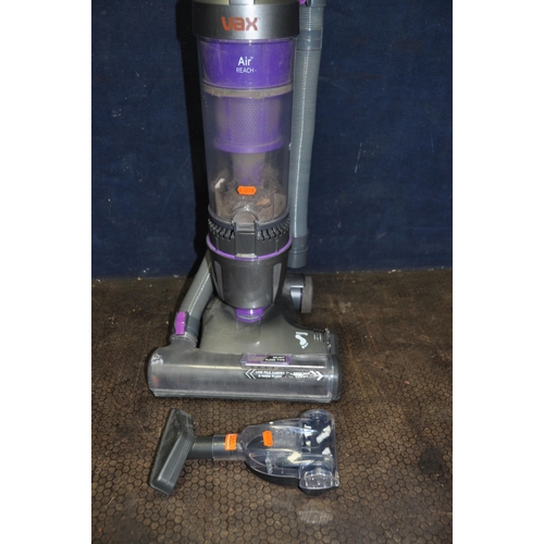 1083 - A VAX AIR REACH UPRIGHT VACUUM CLEANER with three attachments (PAT pass and working)
