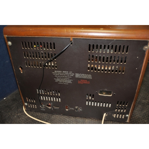 1106 - THREE ITEM OF VINTAGE AUDIO EQUIPMENT comprising of a Murphy A252 valve radio, an Ultra valve radio ... 