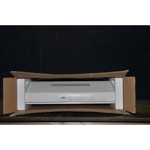 1112 - A NEW IN BOX ZANUSSI COOKER HOOD in white, 60cm width