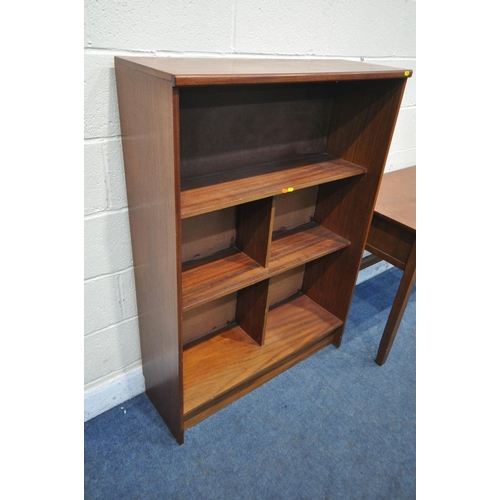 1204 - A MODERN KNEE HOLE DESK, fitted with two drawers, width 120cm x depth 54cm x height 75cm, along with... 