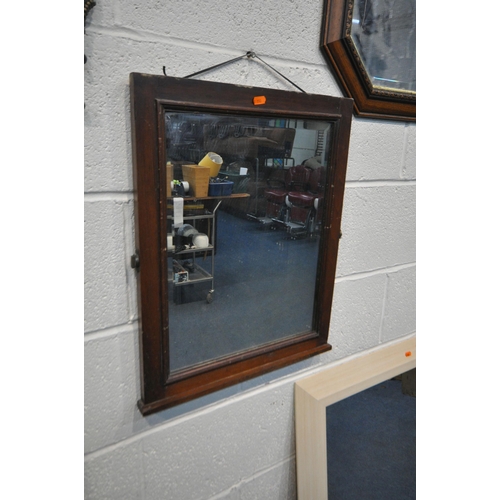 1275 - A SELECTION OF VARIOUS MIRRORS, to include three dressing mirrors, largest 68cm x 121cm, a modern re... 