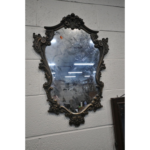 1275 - A SELECTION OF VARIOUS MIRRORS, to include three dressing mirrors, largest 68cm x 121cm, a modern re... 