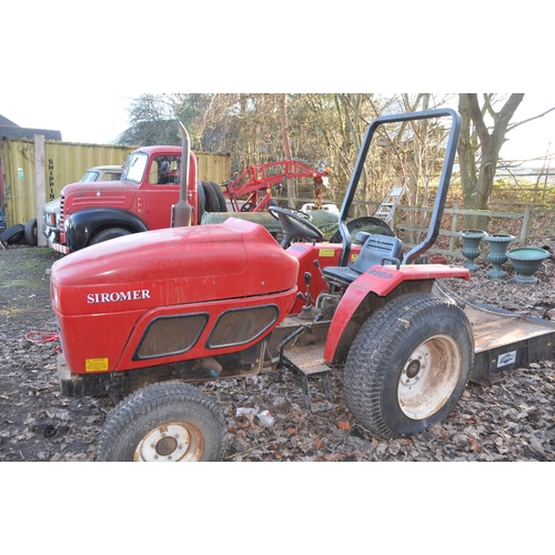 1002 - A SIROMER 204 20HP 4 WHEEL DRIVE COMPACT TRACTOR no key, no documents, manual present, hour meter re... 