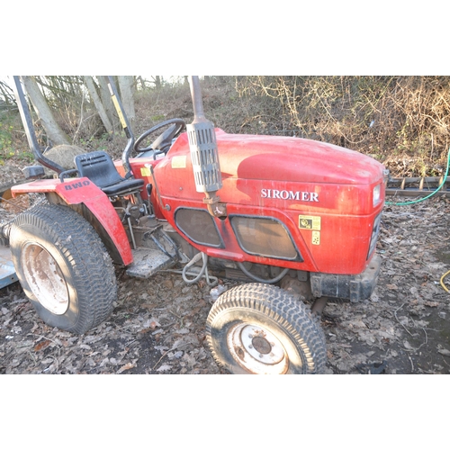 1002 - A SIROMER 204 20HP 4 WHEEL DRIVE COMPACT TRACTOR no key, no documents, manual present, hour meter re... 