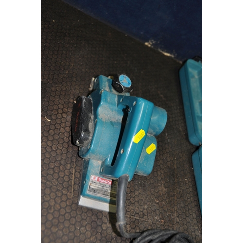 1058 - A MAKITA HR2400 SDS DRILL in case with bits (PAT pass and working) and a 1901 power planer (PAT fail... 