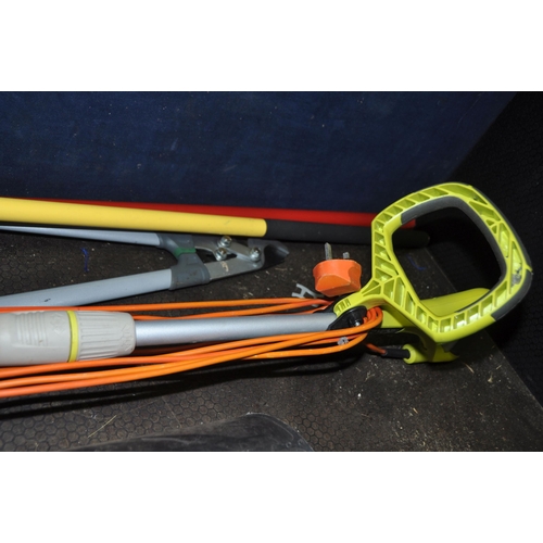 1072 - A RYOBI RLT5027 STRIMMER (PAT pass and working), a MacAllister hedge trimmer(no power cable untested... 