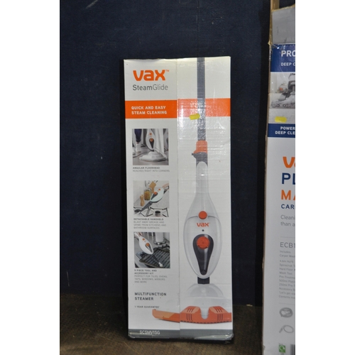 1075 - A VAX PLATINUM POWER MAX CARPET WASHER with original box (PAT pass and working) and a Vax Steam Glid... 