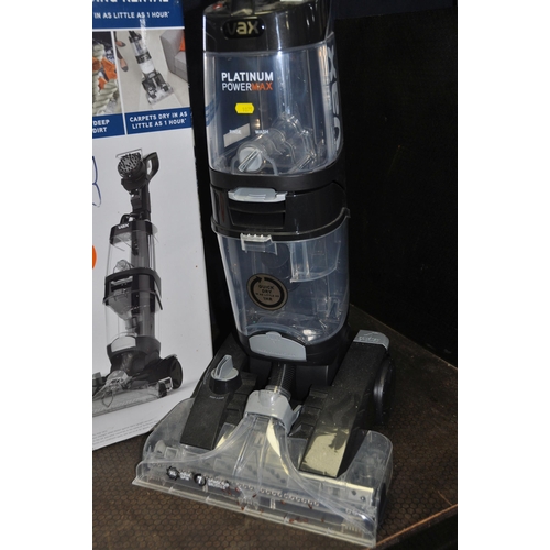 1075 - A VAX PLATINUM POWER MAX CARPET WASHER with original box (PAT pass and working) and a Vax Steam Glid... 