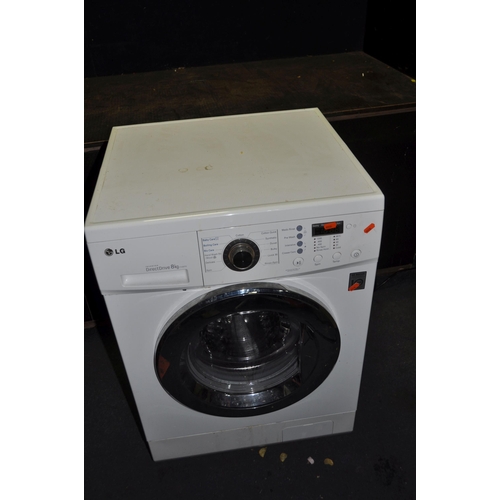 1089 - A LG F1222TD WASHING MACHINE width 60cm depth 60cm height 85cm (PAT pass and working)