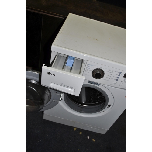 1089 - A LG F1222TD WASHING MACHINE width 60cm depth 60cm height 85cm (PAT pass and working)