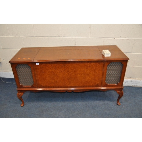 1096 - A DYNATRON RG89 RADIOGRAM in burr walnut cabinet with a SRX26 tuner amp and Garrard 6-300 turntable ... 